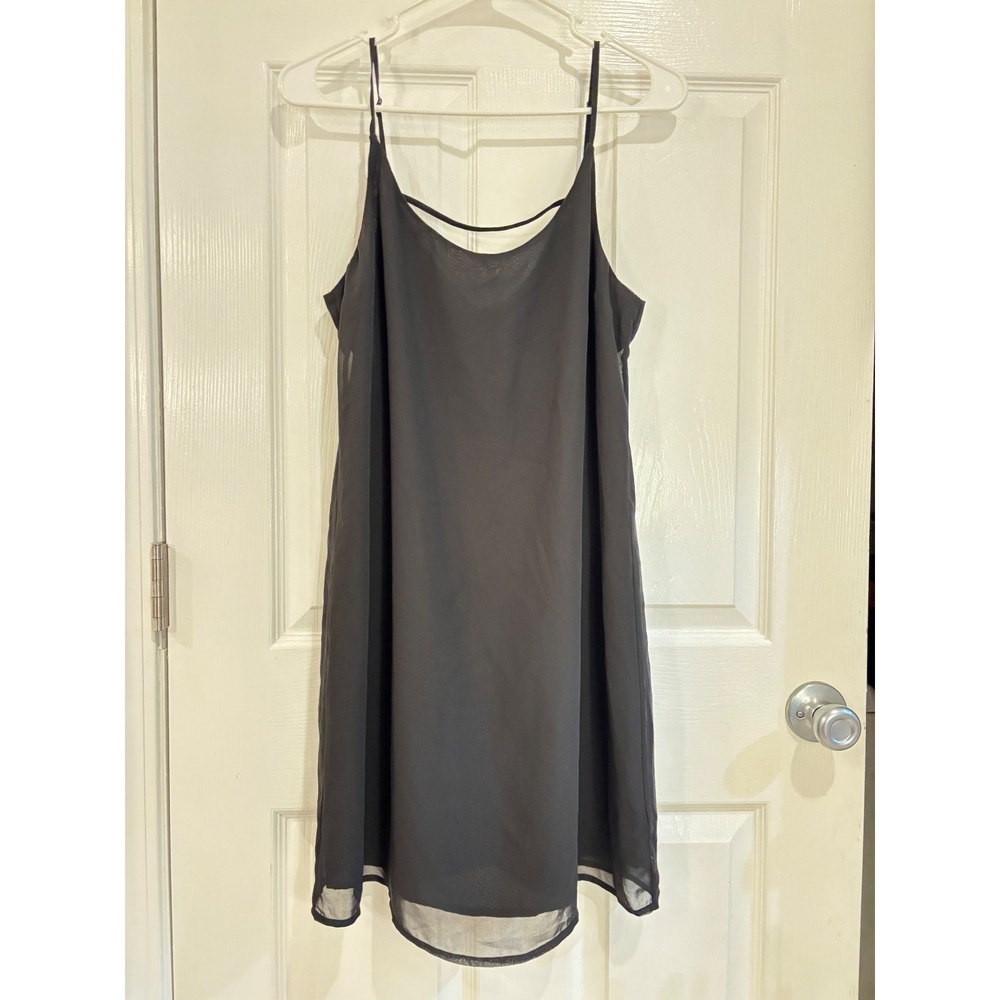 Decree Black Sleeveless Mini Dress Spaghetti Strap Casual Summer